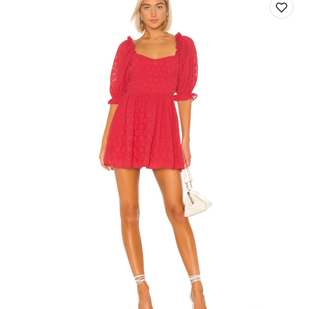 Lovers and friends pink asher mini dress size medium